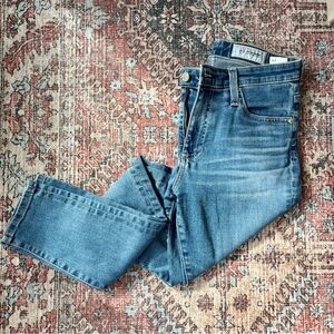 AG Adriano Goldschmied Farrah High Rise Ankle Cropped Light Blue Skinny Jeans